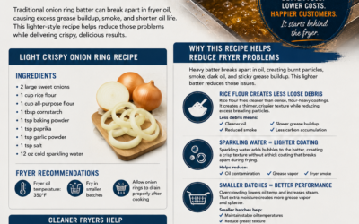 Cleaner Frying Onion Rings for Commercial Kitchens