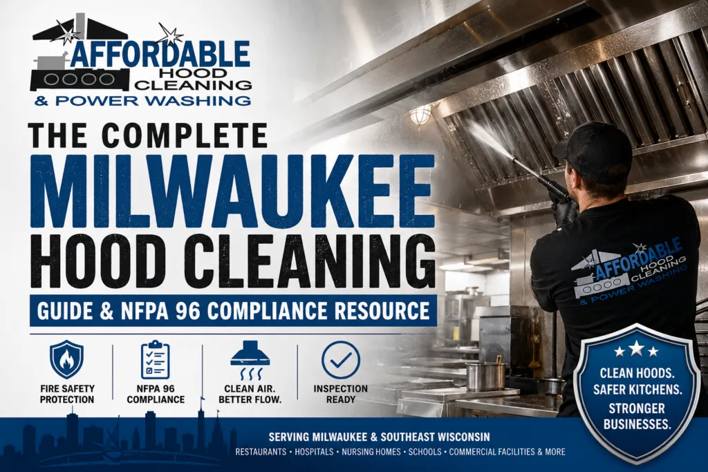 Milwaukee commercial hood cleaning guide graphic